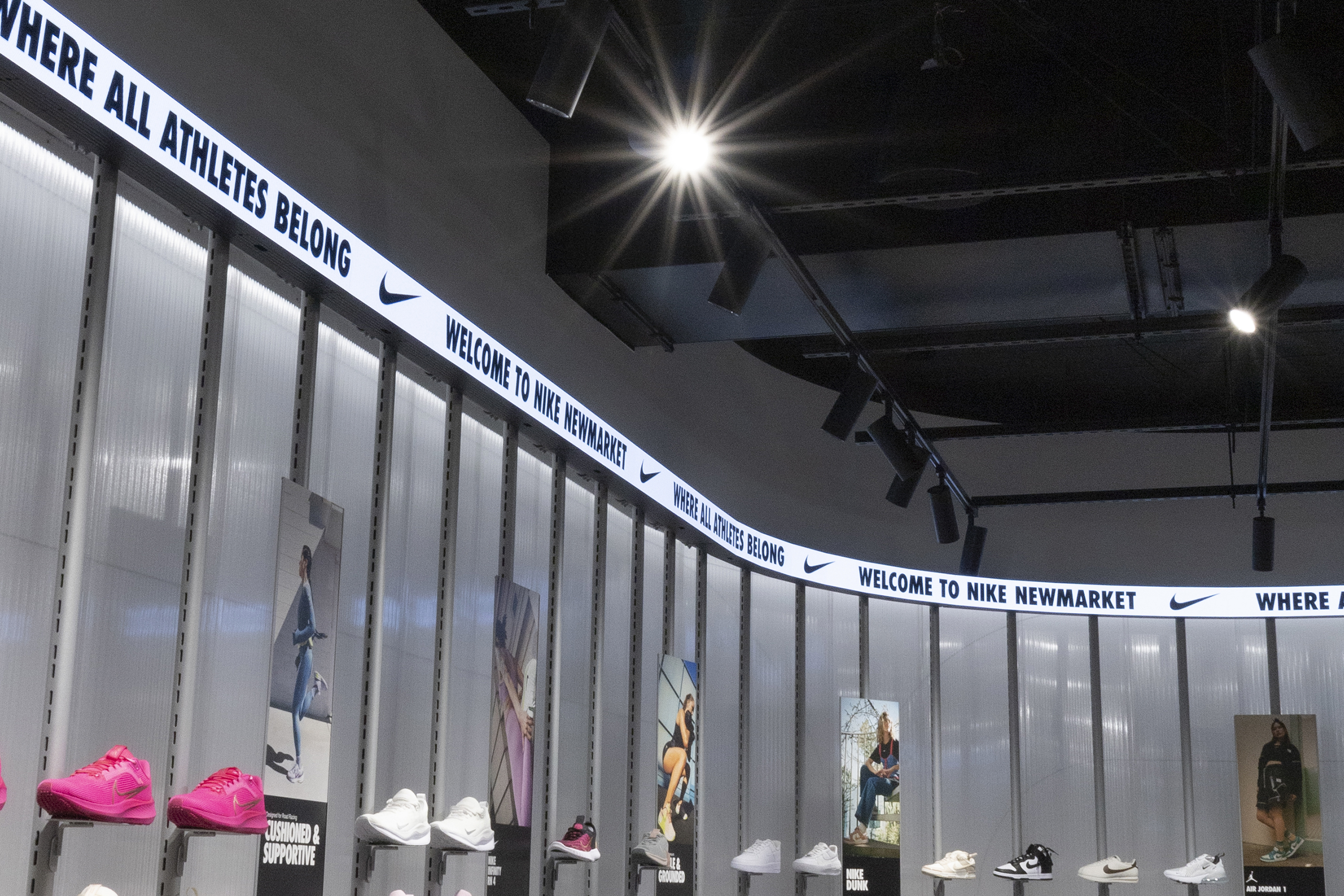 Signify Illuminates Nike Newmarket Broadway Store 